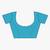 Kimisha women's turquoise blue georgette sequence saree with unstitched blouse piece