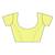 Kimisha women's yellow georgette sequence saree with unstitched blouse piece