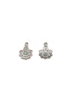 Turquoise blue cz bridal chowker set 5