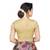 High Neck Silver Full Net Padded Sleeveless Readymade Saree Blouse
