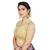 High Neck Silver Full Net Padded Sleeveless Readymade Saree Blouse