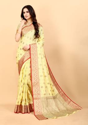 Yavira Silk Yellow Amazing Ethnic Wear Silk Tredtional Sarees 1