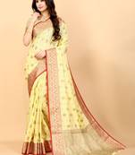 Yavira Silk Yellow Amazing Ethnic Wear Silk Tredtional Sarees