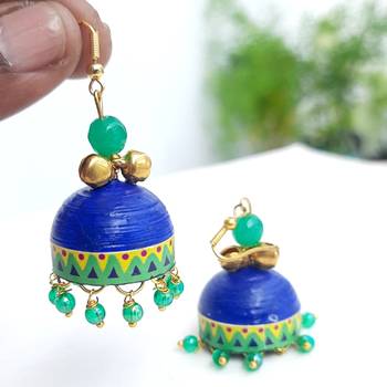 Quilled jhumkas qjch2 2