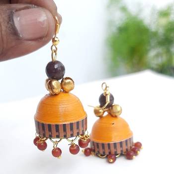 Quilled jhumkas qjch3 2