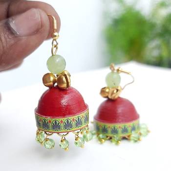 Quilled jhumkas qjch4 2