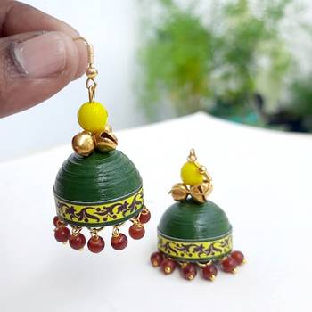 Quilled jhumkas qjch5 2