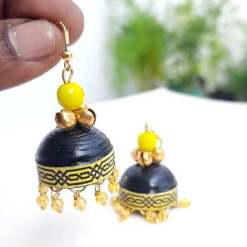 Quilled jhumkas qjch7 2