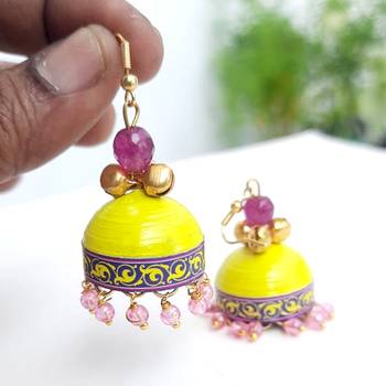 Quilled jhumkas qjch9 2