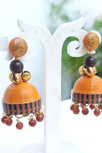 Quilled jhumkas qjcs6