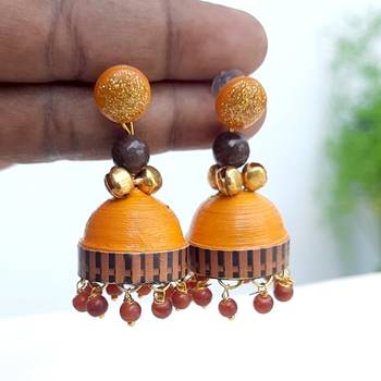 Quilled jhumkas qjcs6 2