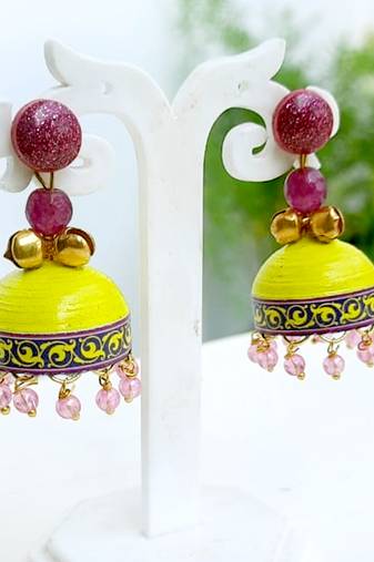 Quilled jhumkas qjcs7