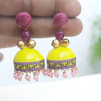 Quilled jhumkas qjcs7 2