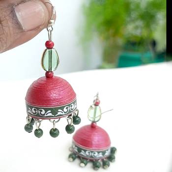 Quilled jhumkas qjbl2 2
