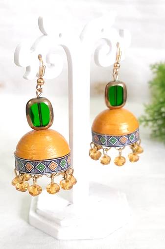Quilled jhumkas qjbl3