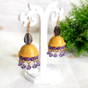 Quilled jhumkas qjbl5 1