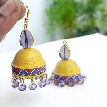 Quilled jhumkas qjbl5 2