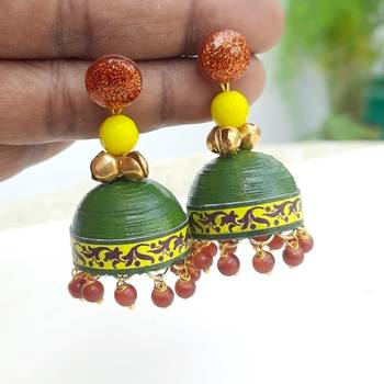 Quilled jhumkas qjcs2 2