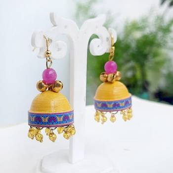 Quilled jhumkas qjch10 1