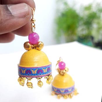 Quilled jhumkas qjch10 2