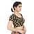 High Neck Silver Full Net Padded Sleeveless Readymade Saree Blouse