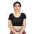 High Neck Silver Full Net Padded Sleeveless Readymade Saree Blouse