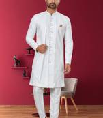 Men's off white indo western dresses set