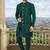 Men's bottle green indo western dresses set