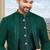 Men's bottle green indo western dresses set