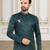 Men's bottle green indo western dresses set