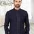 Men's navy blue indo western dresses set