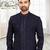 Men's navy blue indo western dresses set