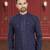 Men's navy blue indo western dresses set
