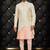 Men's off white & peach indo western dresses set