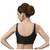 Womens Black Plain Silk Spaghetti Readymade Saree Blouse