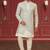 Men's silver & cream indo western dresses set