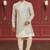 Men's silver & cream indo western dresses set