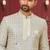 Men's silver & cream indo western dresses set