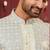 Men's silver & cream indo western dresses set