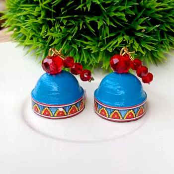 Quilled hanging  jhumkas 26 2