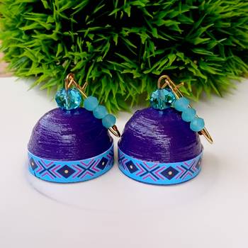 Quilled hanging  jhumkas 28 2