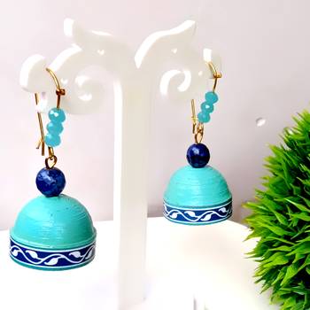 Quilled hanging  jhumkas 30 1