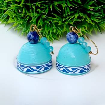 Quilled hanging  jhumkas 30 2
