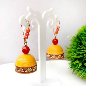 Quilled hanging  jhumkas 31 1