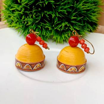 Quilled hanging  jhumkas 31 2