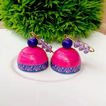 Quilled hanging  jhumkas 32 2
