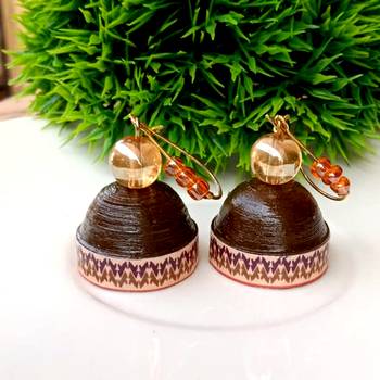 Quilled hanging  jhumkas 34 2