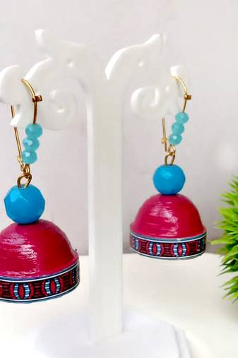 Quilled hanging  jhumkas 36