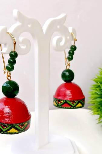 Quilled hanging  jhumkas 41