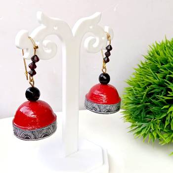 Quilled hanging  jhumkas 45 1